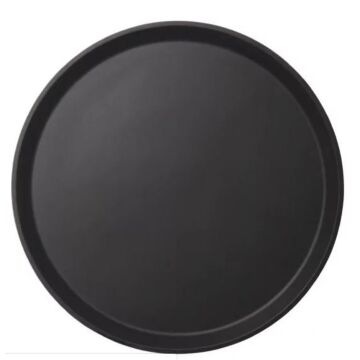 Cambro Camtread rond antislip glasvezel dienblad zwart 35,5cm