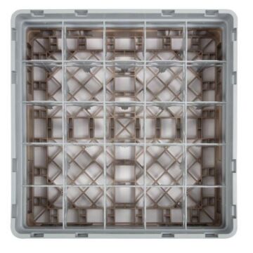 Cambro Camrack vaatwaskorf met 25 compartimenten max. glashoogte 13,3cm