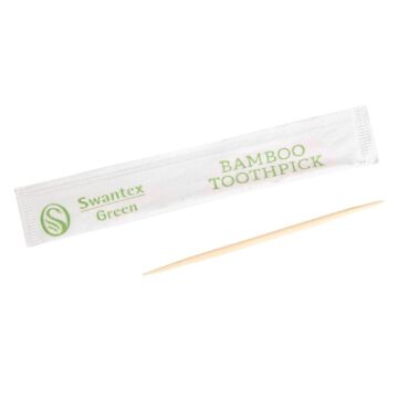 Afzonderlijk verpakte biologisch afbreekbare bamboe tandenstokers