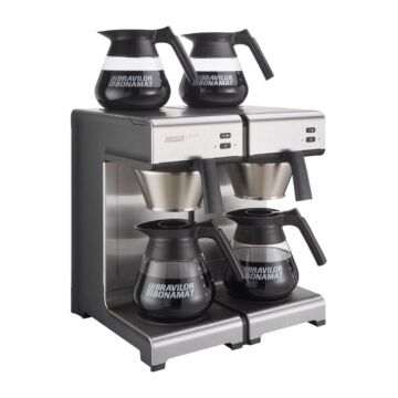 Bravilor Mondo Twin dubbel koffiezetapparaat, 44,6(h) x 40,4(b) x 40,6(d)cm, 230V