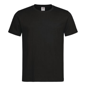 Unisex T-shirt zwart XL