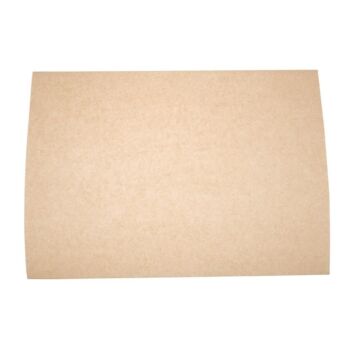 Vegware composteerbaar ongebleekt vetvrij papier 38x27,5cm, 0,05(h) x 38(b) x 27,5(d)cm