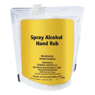 Rubbermaid Manual ongeparfumeerde handreiniger spray 60% alcohol - 400ml (12 stuks), 1,5001(h) x 0,7(b) x 1,2499(d)cm