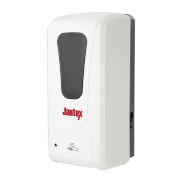 Jantex automatische dispenser voor vloeibare zeep en handreiniger 1L, 26,2(h) x 12(b) x 11(d)cm