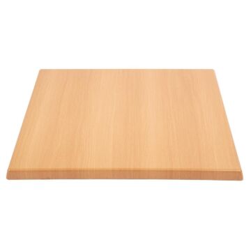 Bolero vierkant tafelblad beuken 70cm, 3(h) x 70(b) x 70(d)cm