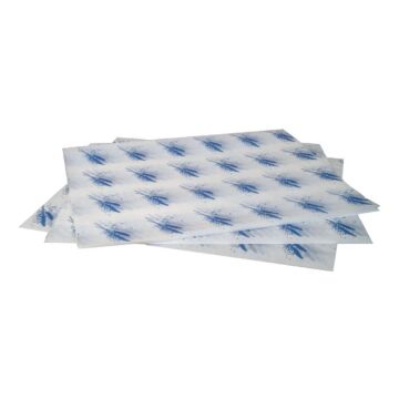 Vetvrij hamburger papier blauw, 24,5(b) x 30(l)cm