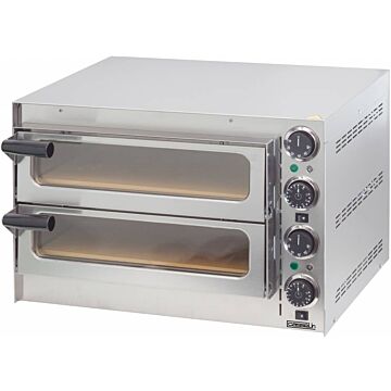 Pizza Oven Casselin, RVS, 2x35cm pizza, 55(b)x38(h)x43(d), 230V/2700W 
