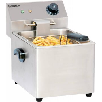 Friteuse Casselin, elektrisch, RVS,  8L, 27(b)x34(h)x34(d), 230V/3.2kW