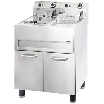 Friteuse Casselin, elektrisch,  2x13L, 66(b)x92(h)x60(d), 400V/2x9.9kW