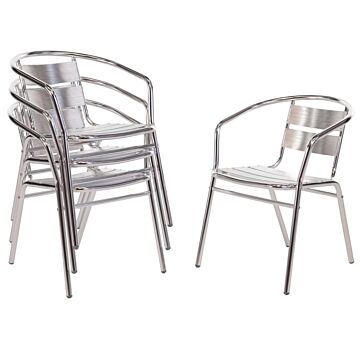 Terrasstoel Bolero, Aluminium, weerbestendig, 4 stuks