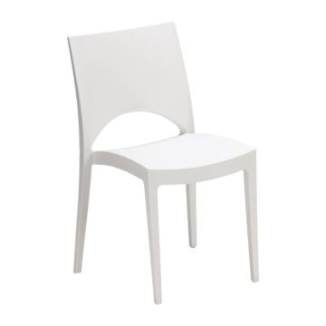 Sol outdoor/indoor stapelbare stoel wit