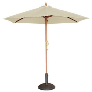 Parasol Bolero, rond, Ecru, 3 meter