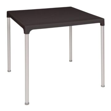 Tafel Bolero, weerbestendig, vierkant, zwart, 72(h)x75(b)x75(d)cm