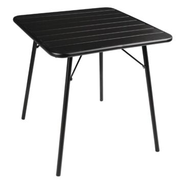 Bolero vierkante stalen tafel zwart 70cm, 71(h) x 70(b) x 70(d)cm