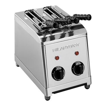 Tosti-app.Milan-Toast rvs 2d, H30 x B32 x L19, 230V / 1250W