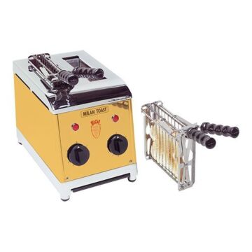 Tosti-app.Milan-Toast Gold 2d, H30 x B32 x L19, 230V / 1250W