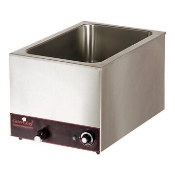 Bain Marie CaterChef, 1/1GN, aftapkraan, H29 x B38 x L61, 230V / 1200W