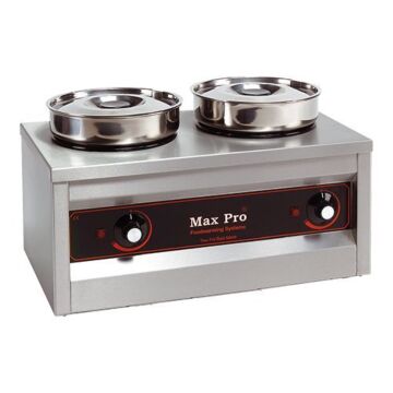 Bain Marie Foodwarmer Maxpro, 2 potten, H29 x B26 x L50, 230V / 330W