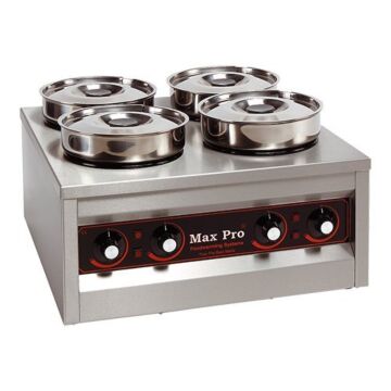 Bain Marie Foodwarmer Maxpro, 4 potten, H29 x B50 x L50, 230V / 660W