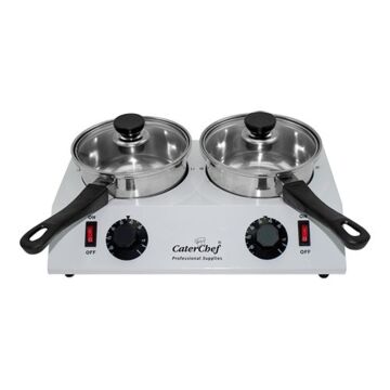 Chocoladewarmer CaterChef, 2 pans, H35 x B23 x L17, 230V / 80W