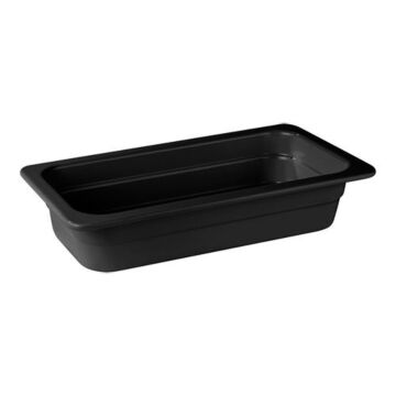 Gn Bak Melamine Zwart 1/3 GN 65 mm diep, HVS-Select