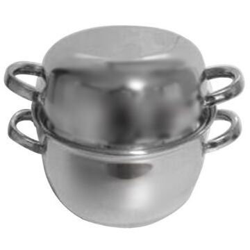 Mosselpan 20cm Rvs, HVS-Select