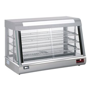 Warmhoudvitrine Zilver 90cm, HVS-Select