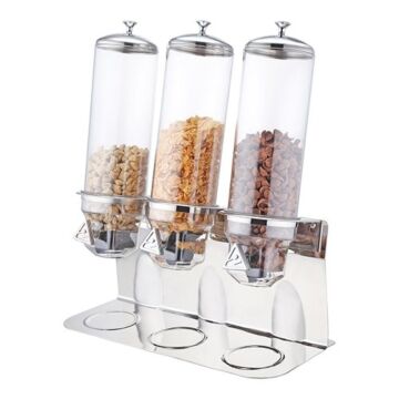 Graan dispenser met 3X 4Lt.Vultrechter, HVS-Select