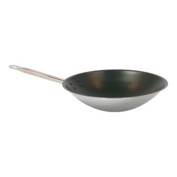 Wok 36cm RVS, teflon anti-aanbaklaagPlat, Pujadas