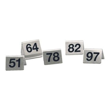 Tafelnummers Set 51-100 Rvs, HVS-Select