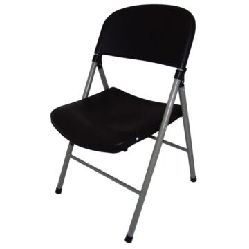 Inklapbare Stoelen Bolero, weerbestendig, zwart, 2 stuks