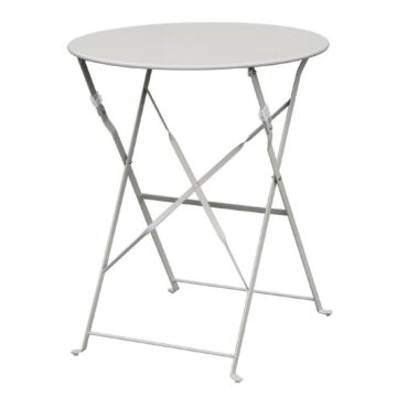 Inklapbare stalen tafel Bolero, weerbestendig, grijs, 71(h)x59,5cm