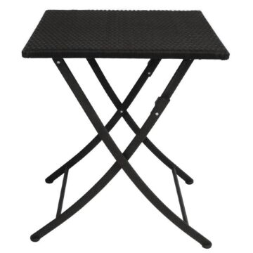 Inklapbare tafel Bolero, weerbestendig, rotan, 71(h)x60(b)x60(d)cm