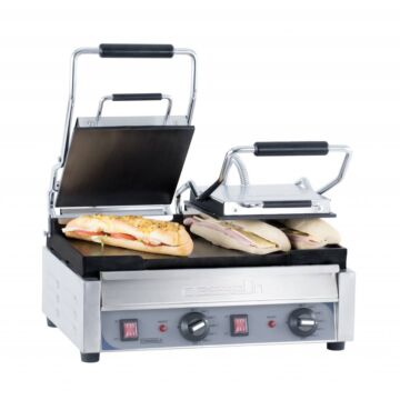 Contactgrill Casselin, dubbel, glad/glad,   49(b)x27(h)x52(d), 230V/2900W