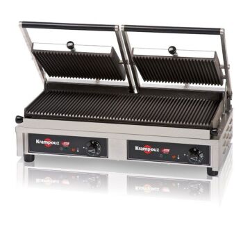 Contactgrill Matt-Krampouz, dubbel, geribbeld/geribbeld, 64,6(B)x37,9(D)x22,0(H), 230V/3760 W