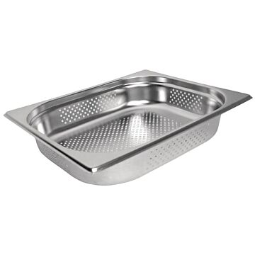 Gastronormbak Vogue, RVS, geperforeerd, GN 1/1, 65mm diep 