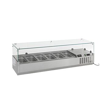 Opzetkoelvitrine Combisteel, 5x1/4GN, 120 cm(b), 230V/340W