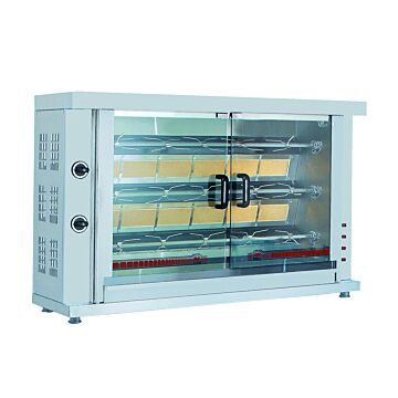 Kippengrill Combisteel, gas, 3 spitten, 132(b)x88(h)x46(d)cm, 230V/0,1kW, gas: 12kW