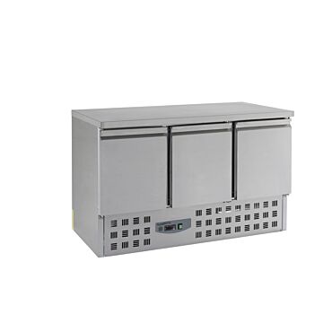 Koelwerkbank Combisteel, 3 deurs, 137(b)x87(h)x70(d), 230V/340W