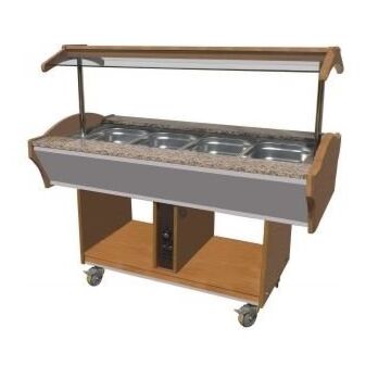 Buffet eiland Combisteel, Bain marie, 155(b) x 90(d) x 85(h), 230V