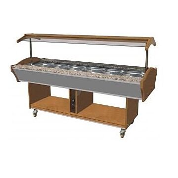 Buffet eiland Combisteel, Bain marie, 220(b) x 90(d) x 85(h), 230V