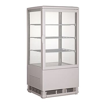 Koelvitrine Combisteel, 68L, Wit, 43(B)x39(D)x88,5(H)cm, 230V/180W