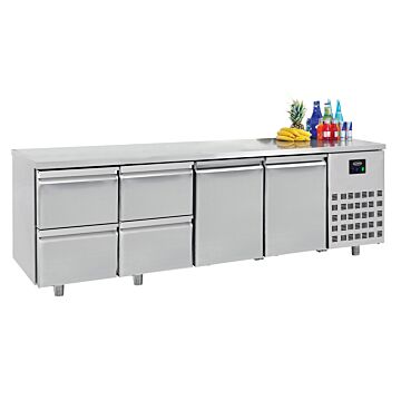 700 KOELWERKBANK 2 DEUREN 4 LADEN, Combisteel, 7489.5535