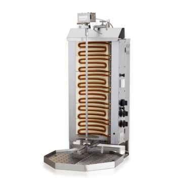 GYROS GRILL ELEKTRISCH MOTOR BOVEN 6 HITTEZONES, Combisteel, 7049.0025