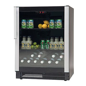 Koelkast Nordcap Glasdeur, 155L, 60(B) X 82(H) X 57(D), 230V/100W