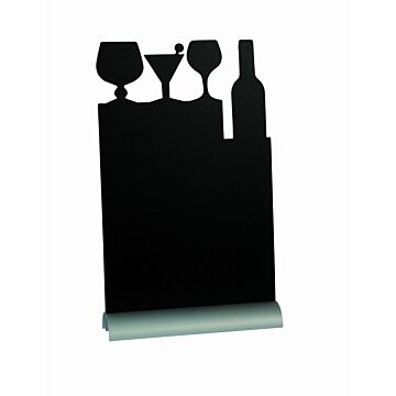 Tafelkrijtbord Securit, Cocktail, aluminium, incl. 1 krijtstift dun wit