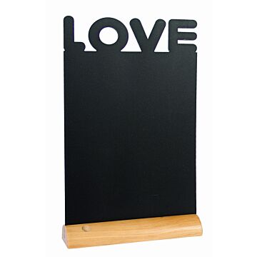 Tafelkrijtbord Securit, Love, hout, incl. 1 krijtstift dun wit