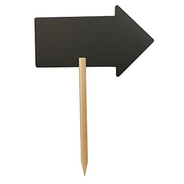 Securit Krijtbord Arrow met houten paaltje, incl. 1 krijtstift dun wit
