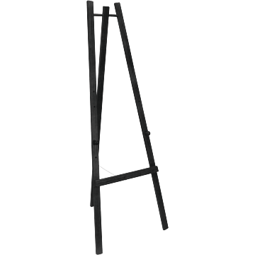 Securit ezel voor krijtbord, Zwart, 165 cm