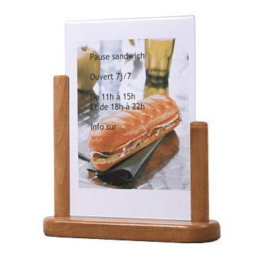 Menukaarthouder Securit, Tafel, Teak A5